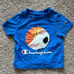 Champion Kids Blue Sports Ball Graphic Tee